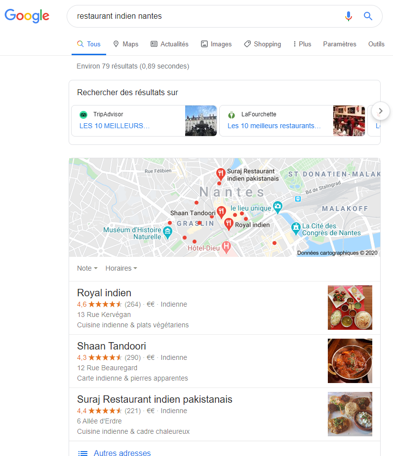 Référencement local – Points de vente dans Google Maps 