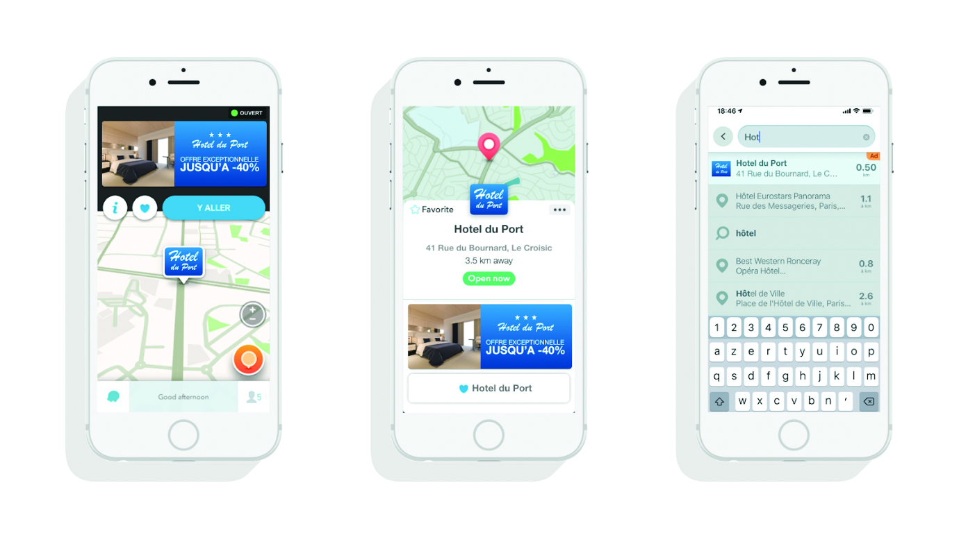 L'hôtellerie sur Waze ads