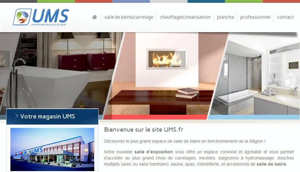 UMS.fr : de la salle de bains au chauffage